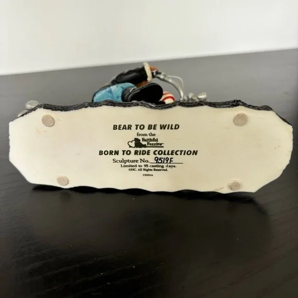 Faithful Fuzzies Born To Ride - Bear To Be Wild Collectible Figurine - Picture 8 of 9